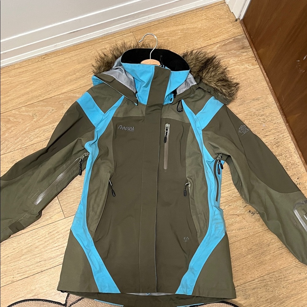 Bergans Olive and Blue Ski Jacket